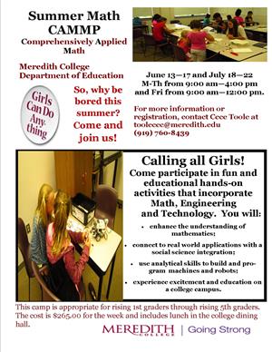 Meredith Math Camp 